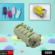 5899 Pig Shape Mold Ice Candy Popsicle Mold Ice Plastic Ice Candy Maker Kulfi Maker Molds Set With 4 Cups