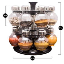 16-Piece Rotating Spice Rack - Multipurpose Space-Saving Organizer