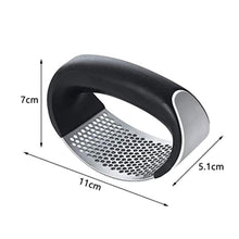 Multipurpose Stainless Steel Garlic Press Crusher - Handy Ginger & Garlic Squeezer