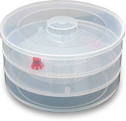 Plastic 3-Compartment Sprout Maker (White)