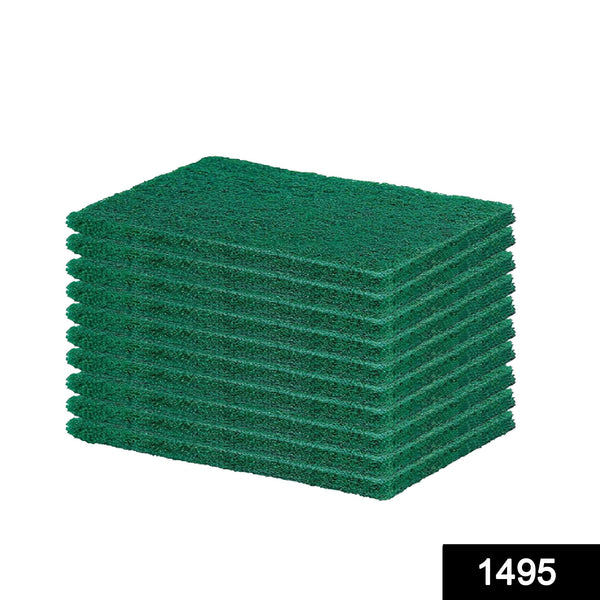 Green Kitchen Scrubber Pads for Utensils & Tiles Cleaning – Pack of 4