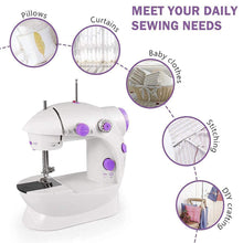 Mini Electric Sewing Machine – Portable with Extension Table & Foot Pedal for Tailoring