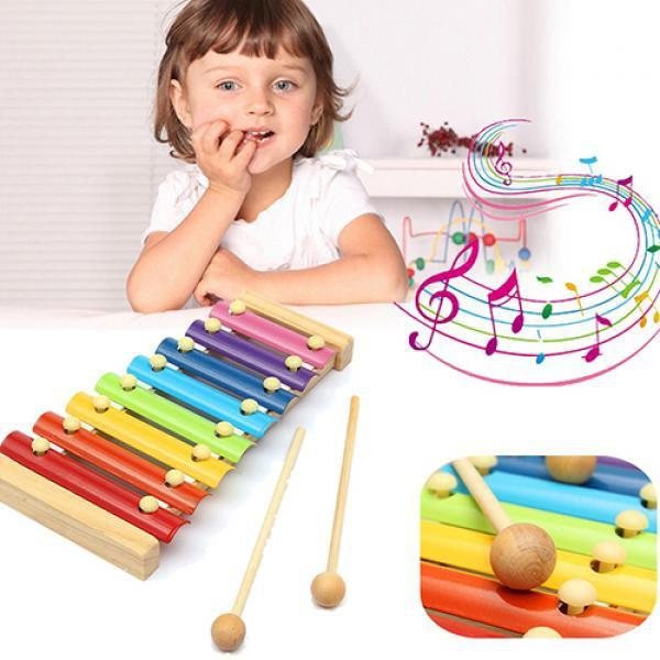 Wooden Xylophone Toy - Multicolor Musical Instrument for Children