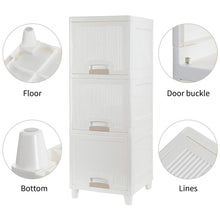 Multipurpose Storage Cabinet – 3-Layer Foldable Plastic Drawer Unit for Kitchen, Bathroom, Bedroom