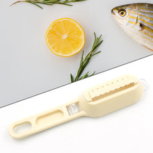 Plastic Fish Scales Grater – Fish Skin Brush & Cleaning Tool with Cover for Home Kitchen