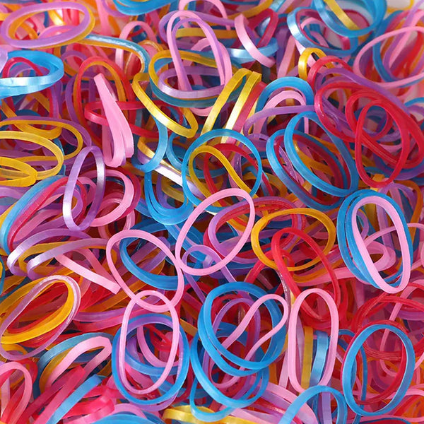 Elastic Rubber Bands – Reusable Flexible Bands for Office, Home, Kitchen, and School Stationery (Multicolor).