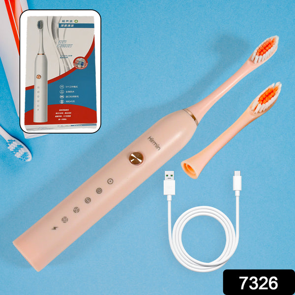 Electric Toothbrush for Adults & Teens – Deep Cleansing with Extra Brush Heads