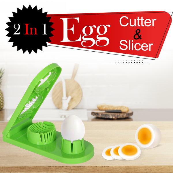 Multi-Segment 2-in-1 Egg Cutter & Slicer – Efficient Kitchen Tool