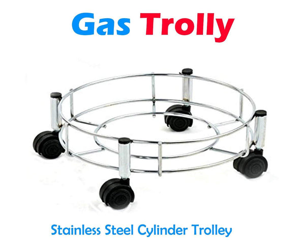 Stainless Steel Gas Cylinder Trolley