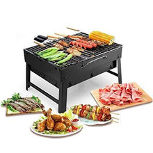 Folding Barbecue Charcoal Grill Oven – Black Carbon Steel