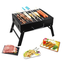 Folding Barbecue Charcoal Grill Oven – Black Carbon Steel