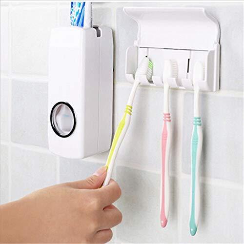 Toothpaste Dispenser & Holder - Convenient Bathroom Organizer