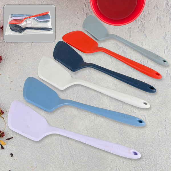 Multipurpose Silicone Spoon Silicone Basting Spoon Non-stick Kitchen Utensils Household Gadgets Heat-resistant Non Stick Spoons Kitchen Cookware Items For Cooking And Baking (6 Pcs Set)