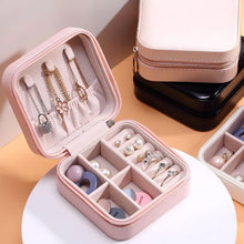 Mini Portable Jewelry Box for Women – PU Leather Organizer for Rings, Earrings & Travel Storage