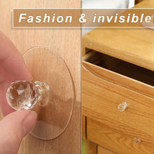 Clear Cabinet Drawer Knob – Diamond Crystal Shaped Pull Handle for Wardrobe, Kitchen, Bathroom, and Furniture (1 Pc)