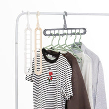 9-Hole Plastic Hanger – Indoor Wardrobe Clothes Organizer & Suit Rack