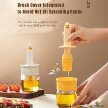 2-in-1 Oil Dispenser Bottle with Silicone Basting Brush (1 Set)