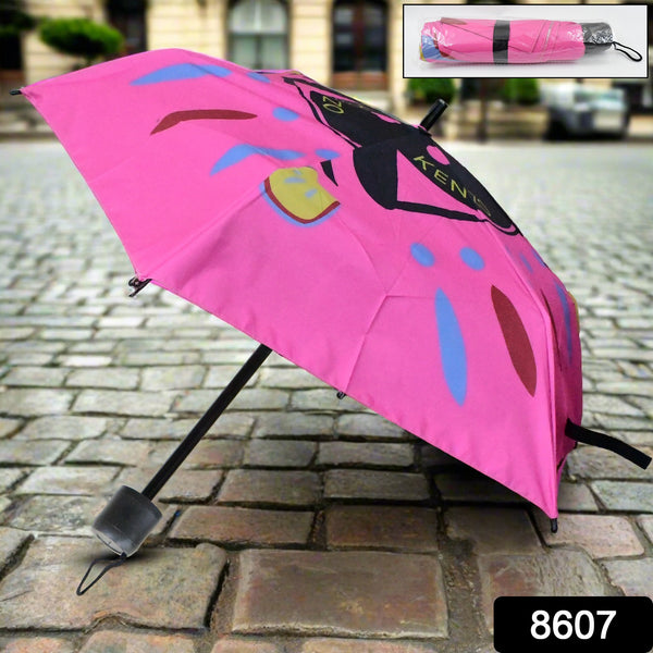 3-fold Sun  Rain Protective Foldable Umbrella (1 Pc)