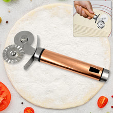 Pastry Cutter Wheel - Pie Crust Cutter Premium Double Cutter Wheel (1 Pc)