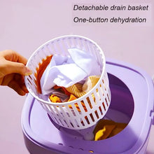 Foldable Mini Washing Machine - Portable Washer with Drain Basket for Laundry, Travel, Camping, and Baby Clothes