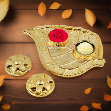 Leaf Shape Rakasha Bandhan Special Puja Thali (1 Pc)