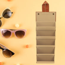 5-Slot Sunglasses Organizer Box – Foldable Travel Case for Spectacles & Sunglasses Storage