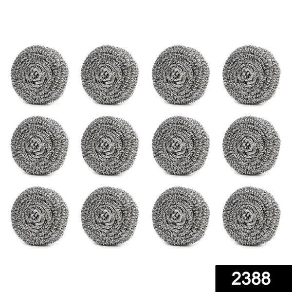 Round Stainless Steel Ball Scrubber (Set of 12)