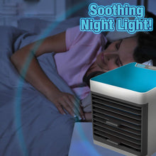 Mini Portable Air Cooler – Personal Space Cooler with LED Light for Home & Office