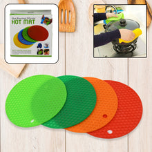 4-Pc Silicone Hot Mat Set - Protects Surfaces from Hot Vessels & Utensils Without Marks