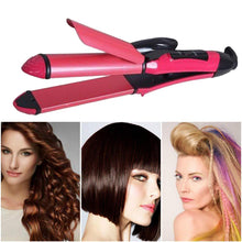 2 In 1 Hair Straightener And Curler Machine For Women Curl Straight Hair Iron