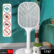 Rechargeable Mosquito Killer Racket with UV Light Lamp and USB Charging Base - Electric Fly Swatter Insect Zapper