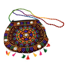 9 Inch Handcrafted Cotton Embroidered Shoulder Bag For Girls  Women (1 Pc)