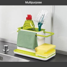 3-in-1 Plastic Stand for Kitchen Sink - Organizer for Kitchen Use