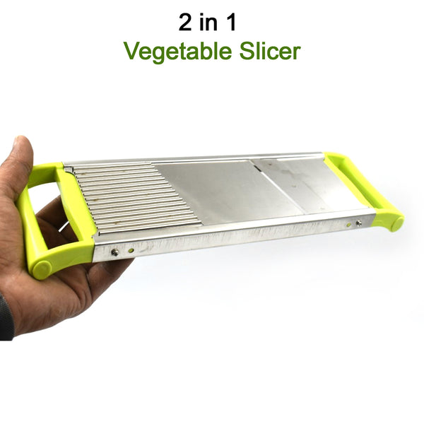 2-in-1 Potato Slicer - Multi-purpose Kitchen Tool for Cutting and Slicing Potatoes.