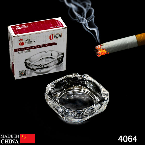 Glass Brunswick Crystal Ashtray – Premium Round Tabletop Design for Cigars and Cigarettes, Perfect for Home, Office, and Indoor/Outdoor Decor.