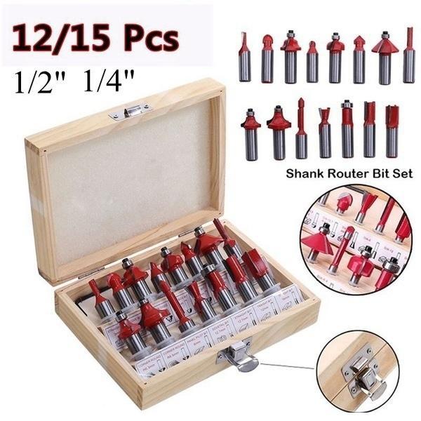 Milling Cutter Router Bit Set – 1215 Pcs for Precision Woodworking and Carpentry.