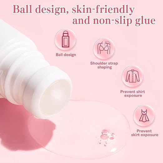 Body Glue Roll-On Skin Adhesive for Clothes | Sweatproof Saree & Dress Fixer 4nmtwe-ev