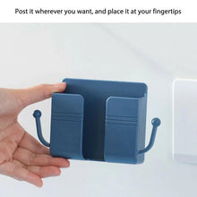 Wall-mounted Mobile Charging Holder With Dual Hooks (1 Pc) Wukusy