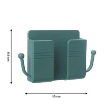 Wall-mounted Mobile Charging Holder With Dual Hooks (1 Pc) Wukusy