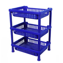 Multipurpose Plastic Storage Rack Oraganiser - 3 Pcs