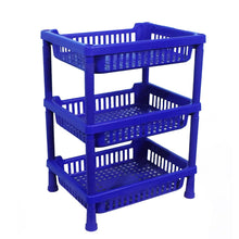 Multipurpose Plastic Storage Rack Oraganiser - 3 Pcs