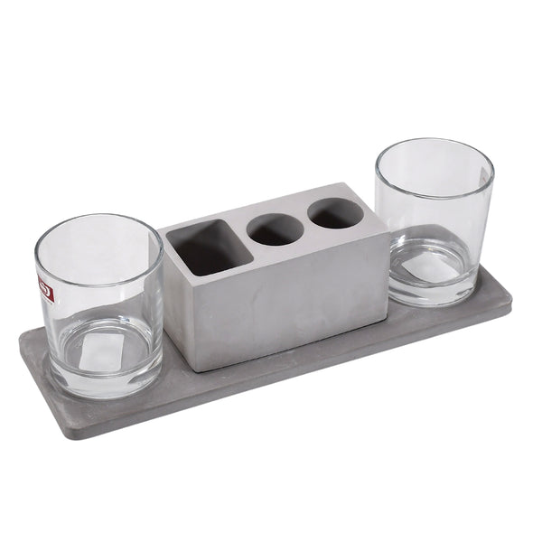 2-Wine Glass Marble Holder - Attractive Design for Hotel & Cafe Use