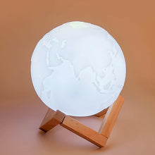 3d Moon Night Lamp With Stand (Color Box  Yellow  White Light  1 Pc)