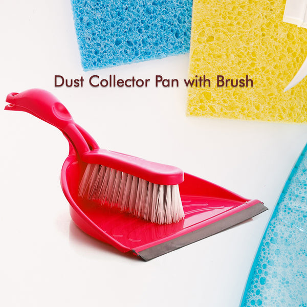 Dustpan Set with Brush - Long Handle, Multipurpose Dust Collector for Cleaning and Sweeping.