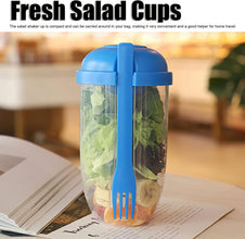 Fruit & Vegetable Salad Cup – Easy Clean Mixing Cup for Business Travel (1 Pc)