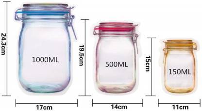 Transparent Plastic Jar-Shaped Stand-Up Pouch with Zipper