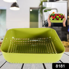 Plastic Kitchen Basket - Multipurpose 20x17 cm Basket for Washing Vegetables and Fruits