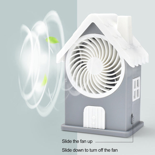 Mini House Fan – Rechargeable Portable Personal Desk Fan for Home, Office, and Kids Use (Battery Not Included)