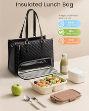 2-in-1 Tote Bag with Matching Pouch | Large Capacity Faux Leather Work & Lunch Shoulder Bag Top Trendy Essentials