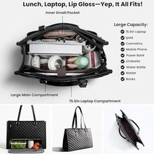 2-in-1 Tote Bag with Matching Pouch | Large Capacity Faux Leather Work & Lunch Shoulder Bag Top Trendy Essentials